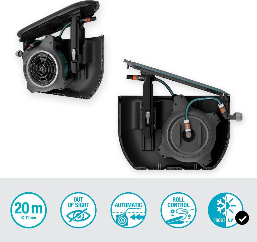 Dévidoir automatique enterré – RollUp M – Tuyau 20 m Ø 11 Image du produit 