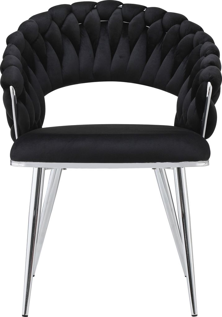 Stuhl Finesse 100 2er-Set Schwarz / Silber
