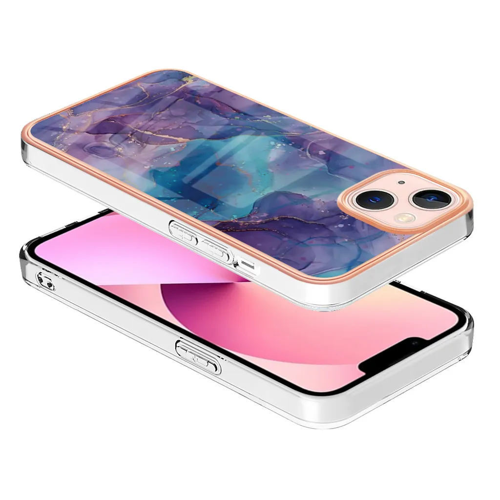 Custodia iPhone 13 Viola Antiurto - Cover Morbida in Silicone per Bambini - 3