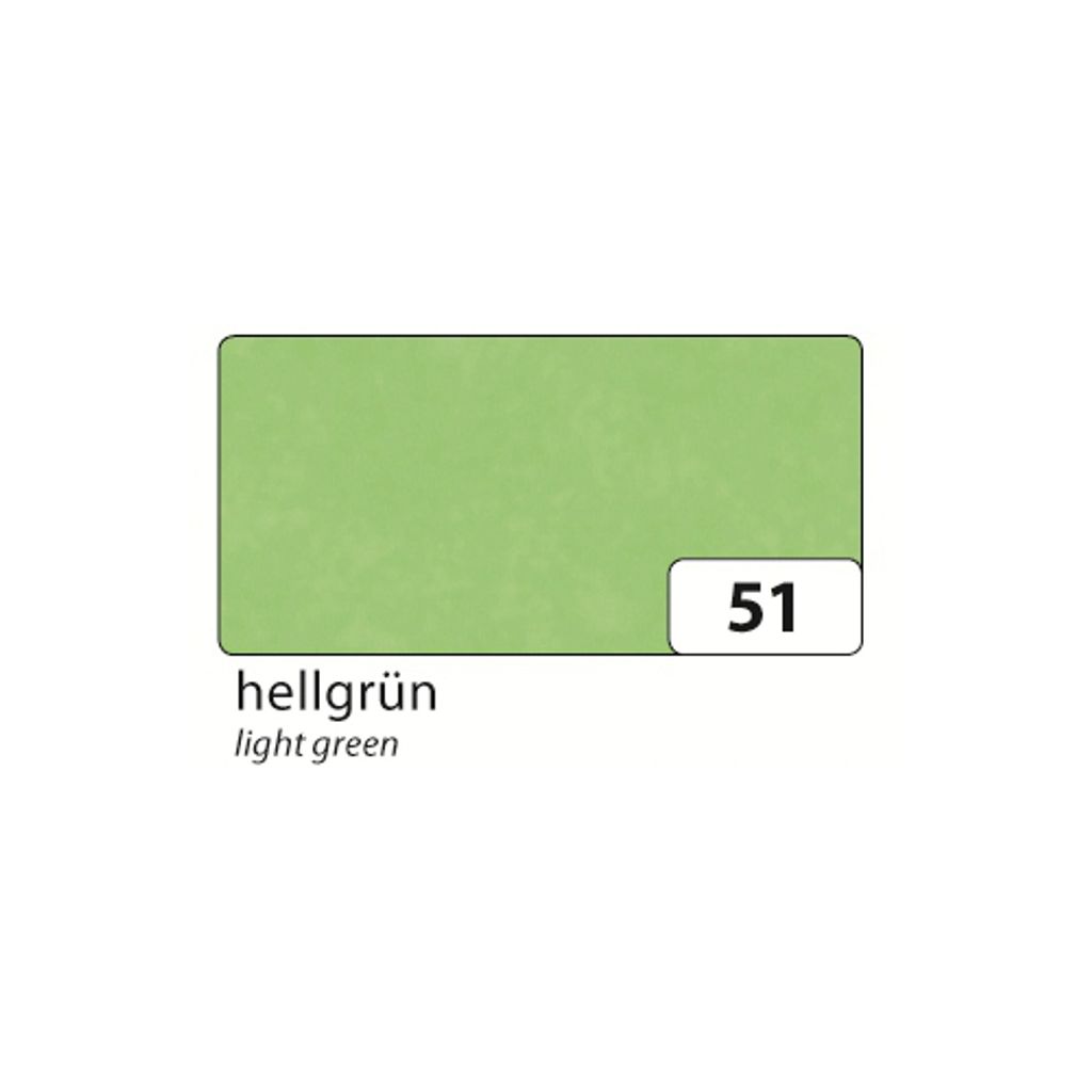 folia Transparentpapier 700 x 1.000 mm 42 g/qm hellgrün 25 Bögen