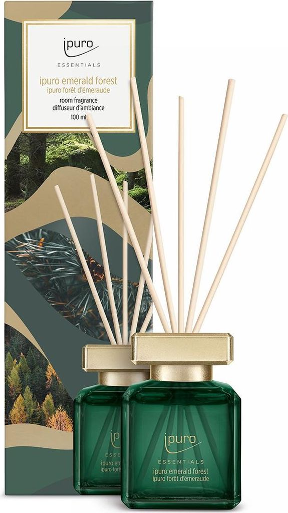Ipuro geurdiffuser Smaragd Wald 100ml Produktbild 