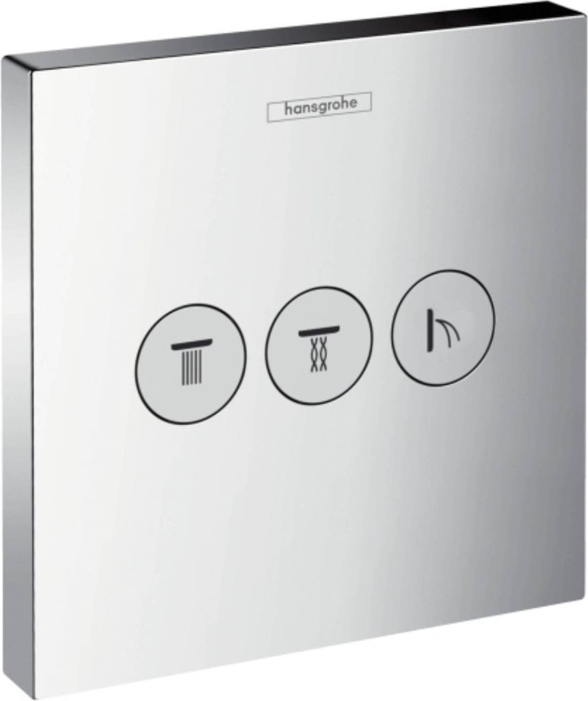 Hansgrohe Absperrventil Unterputz ShowerSelect Fertigset 3 Verbraucher Chrom