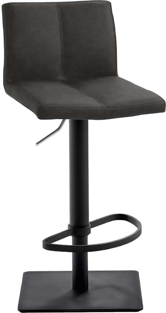 Bar-/Tresenhocker 1285 Gestell schwarz Sitzschale schwarzgrau