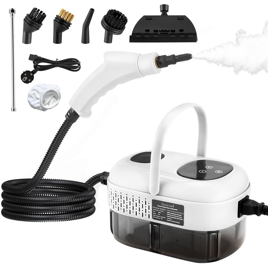 Dampfreiniger,2500W mit 9 Zubehörteilen, 1100ml, für Fett- Produktbild 