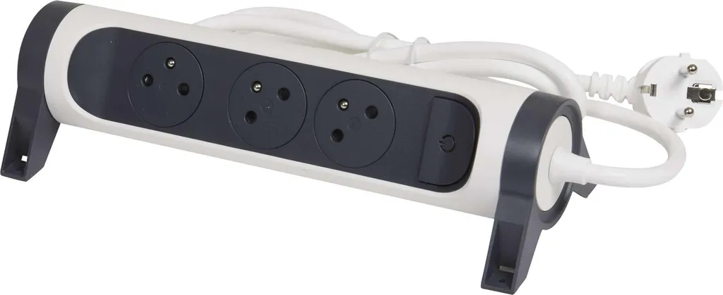 Multiprise de bureau rotative Legrand pour coin informatique et TV