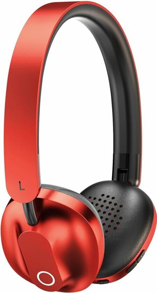 Baseus Encok D01 Earphones On-Ear kabellos Kopfhörer Bluetooth Ohrhörer Over Ear Headset 360 Grad Mikrofon Faltbar 300 mAh in Rot