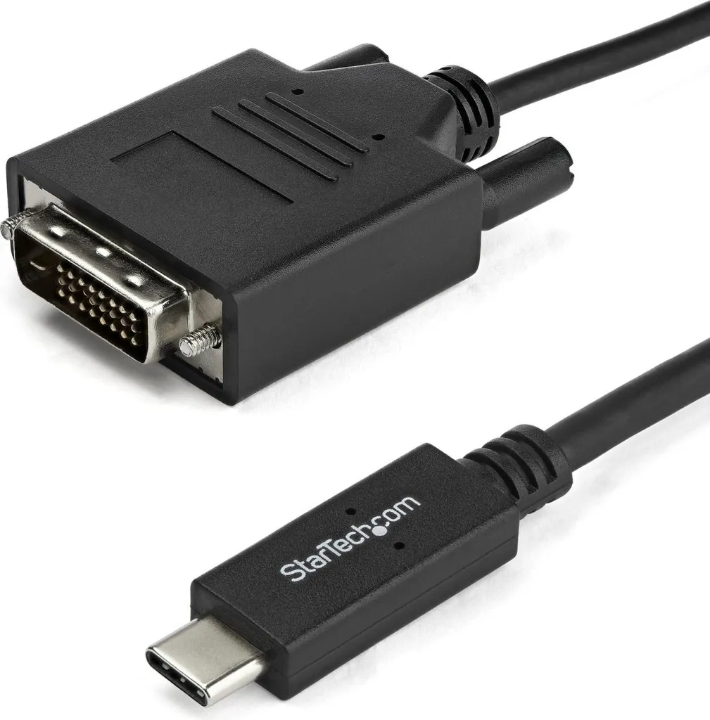 StarTech.com Câble Adaptateur USB-C vers DVI - Convertisseur Type-C Noir - 3