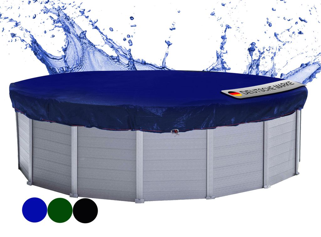 Poolabdeckung Rund für 320-366 cm Pools | Planenmaß Ø 420 Produktbild 