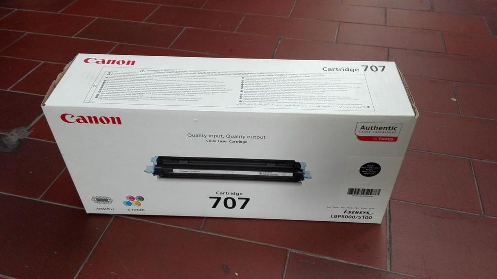 Canon 707 Black Toner Cartridge, 2500 Seiten, Schwarz, 1 Produktbild 