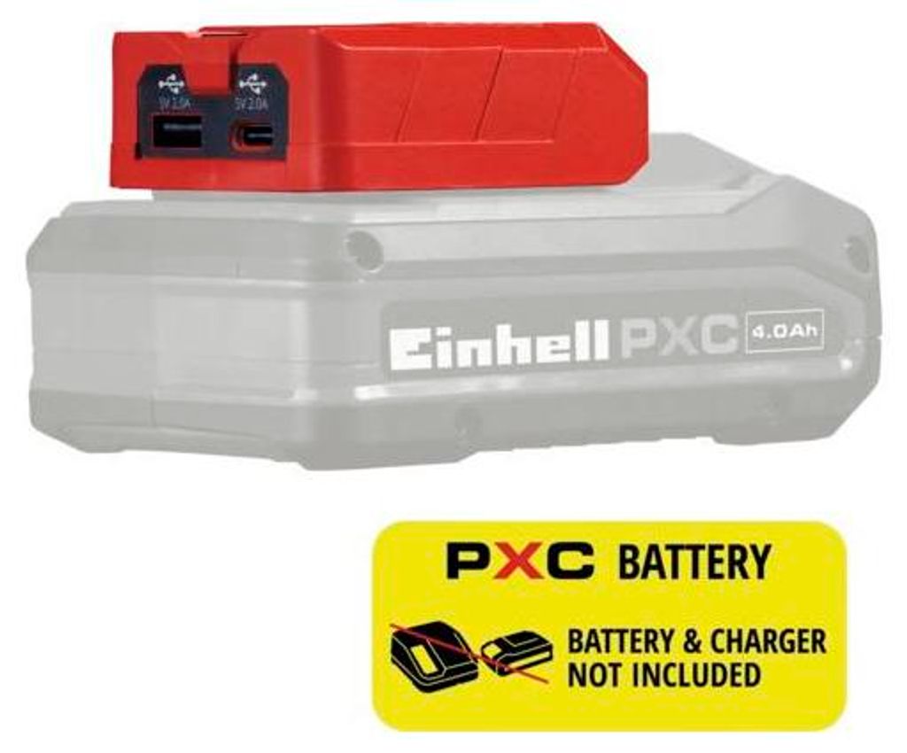 USB Akku Adapter Einhell TC-CP 18 Li USB A/C-Solo Produktbild 