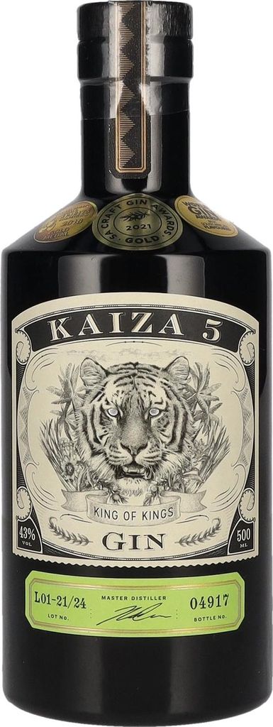 KAIZA 5 GIN - 500 ml - 43% | Der ausgezeichnete Premium-Gin Produktbild 