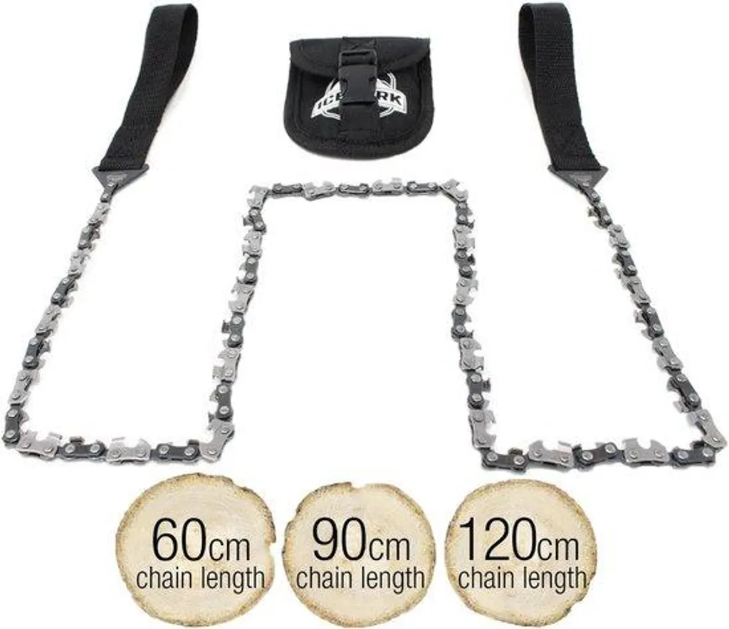 Tronçonneuse 90 cm en inox anti-corrosion avec pochette de rangement kit