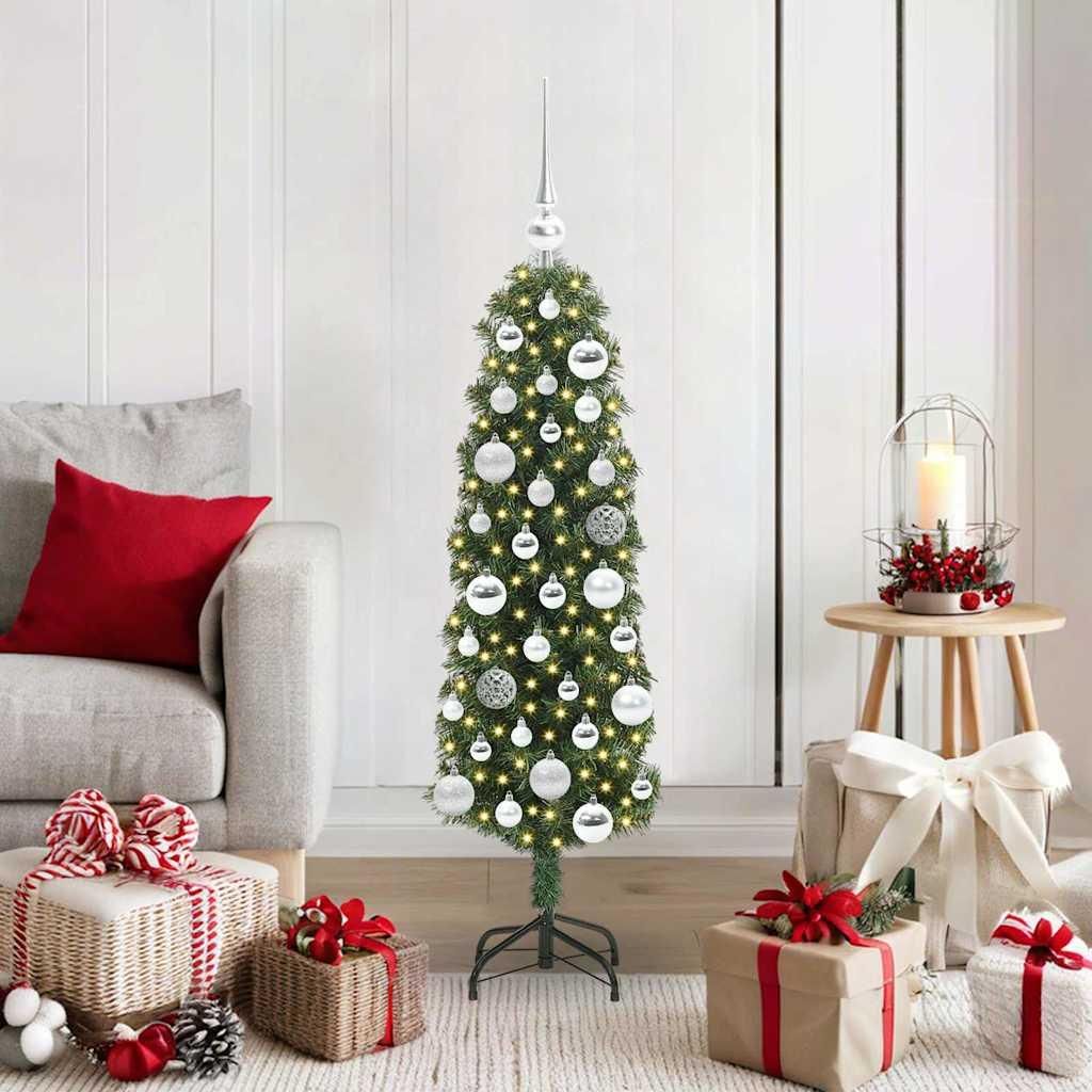 "WINTER SALE"Künstlicher Weihnachtsbaum - elegantes Design - Christbaum/Kunstbaum - mit 150 LEDs - CLORIS - mit Ständer Grün 120cm DE837908 - K...