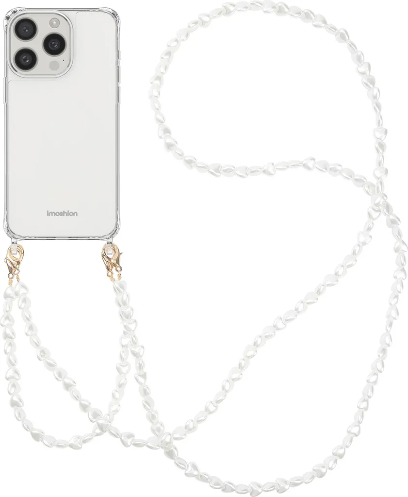 iMoshion Cover iPhone 15 Pro con Perle e Cuori - Trend 2026