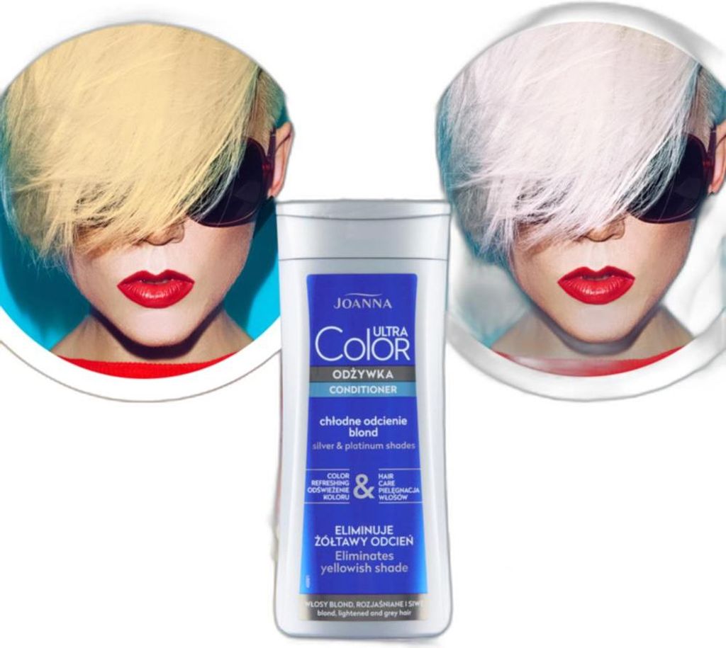 JOANNA_Ultra Color System Conditioner für blondes aufgehelltes & graues Haar Conditioner mit Platin-Ton für blondes aufgehelltes und graues Haar ...