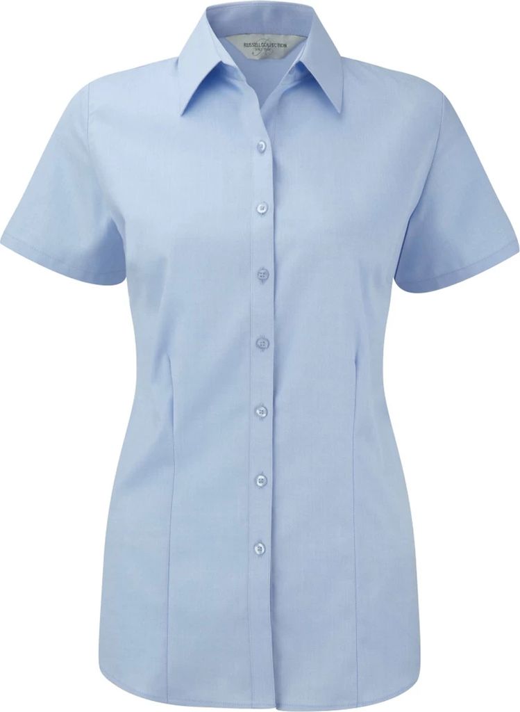 Russell Collection - Formelles Hemd für Damen PC5917 (M) (Hellblau)
