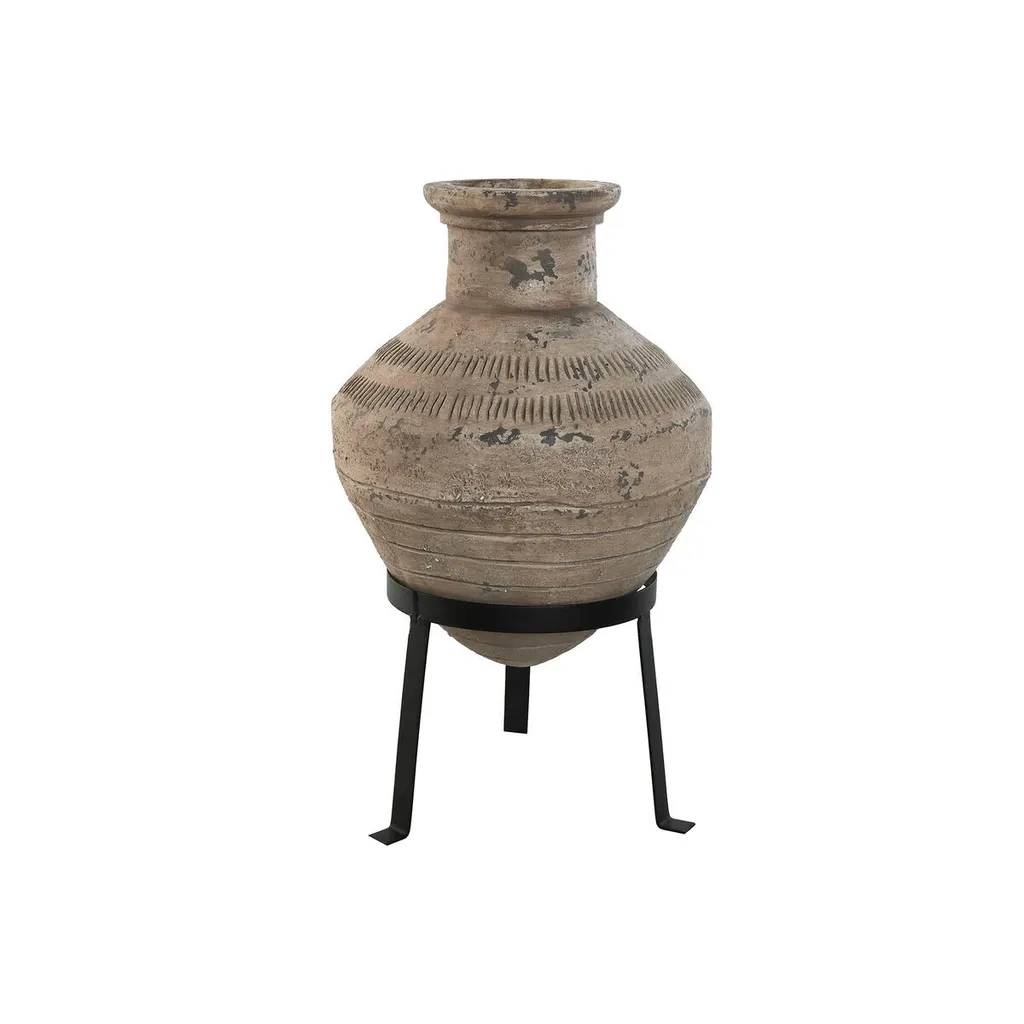Vase Incassable Design Home ESPRIT Noir Beige 47cm pour Déco Durable