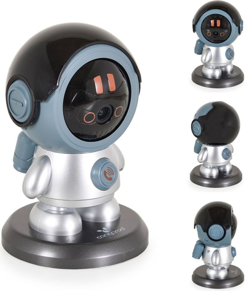 Cangaroo Babyphone West 360 Grad Drehung, Nachtsicht, SD-Kartenstecklatz, WLAN grau
