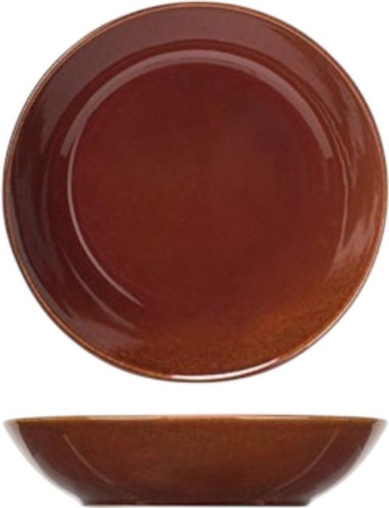 Piatto fondo Darwin rosso - D 20 cm Immagine del prodotto 