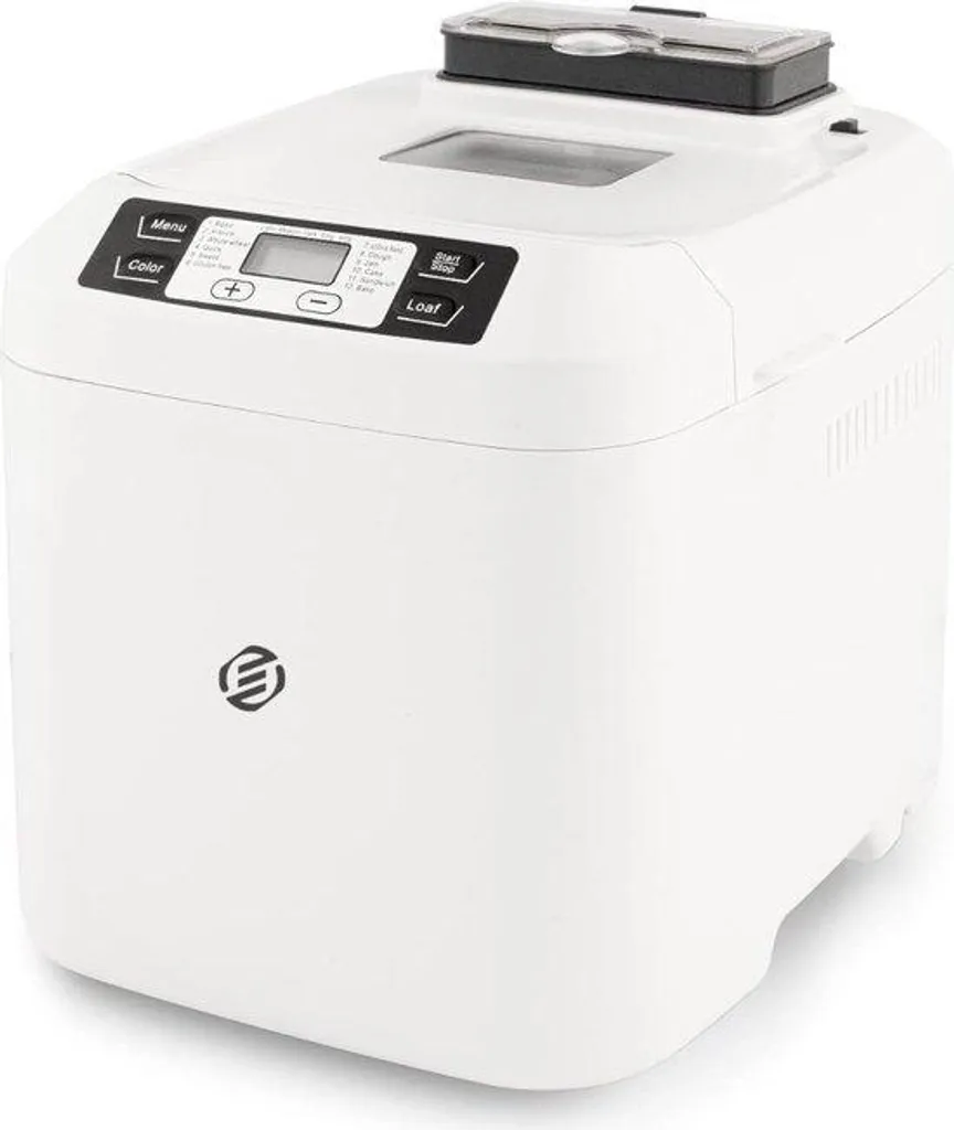 Machine à pain avec minuterie 15h et mode sans gluten spécialisé Inox