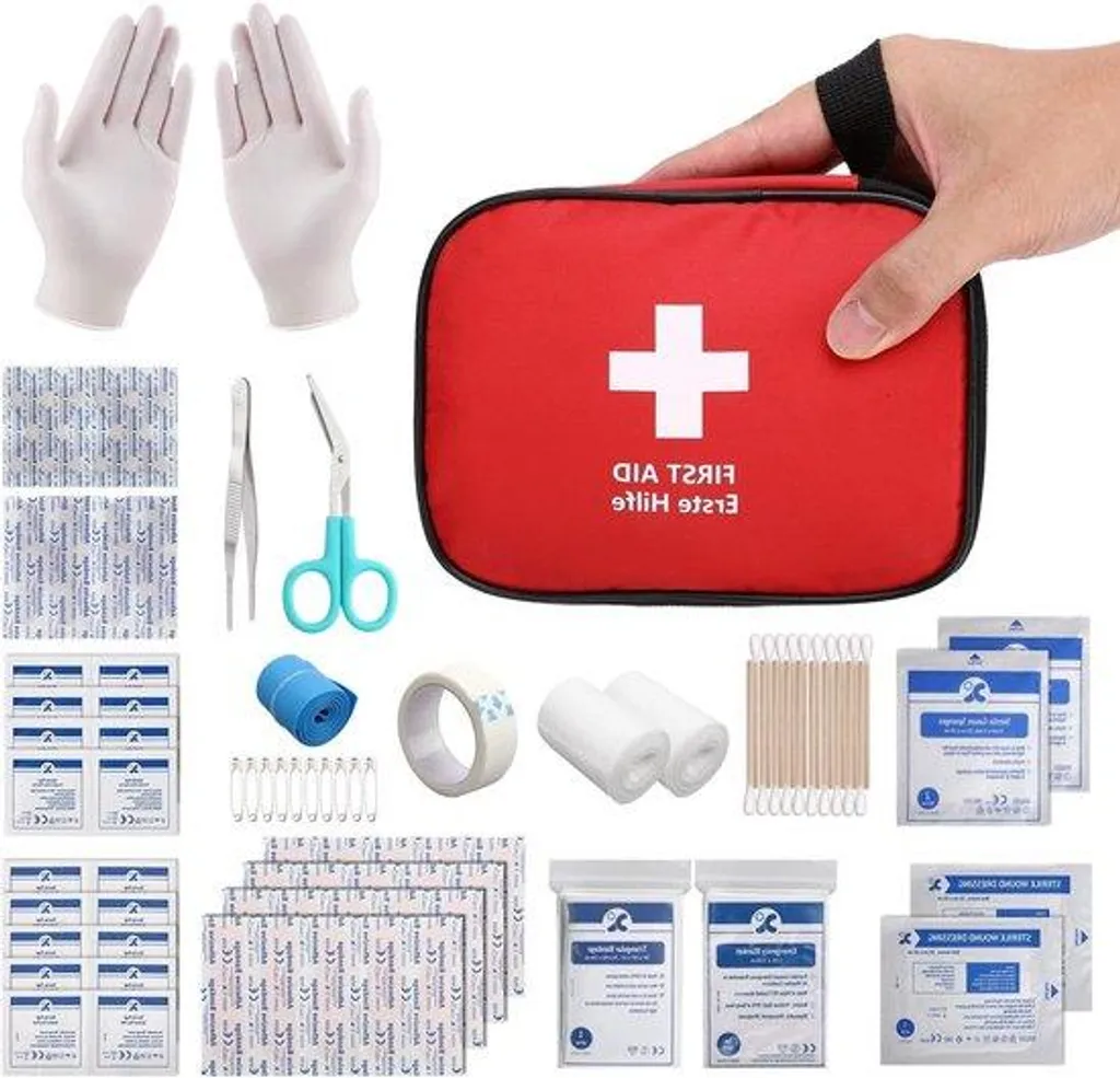 Kit de premiers soins 90 accessoires trousse de secours pour la famille