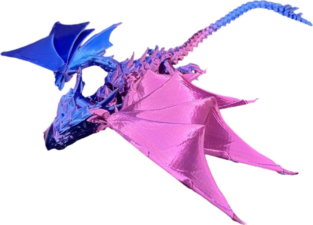 3D-gedruckte fliegende Drachenfigur mit beweglichen Gelenken, geflügelte Drachenfigur, bewegliches Drachenmodell, Fidget-Spielzeug, Tischdekoratio...