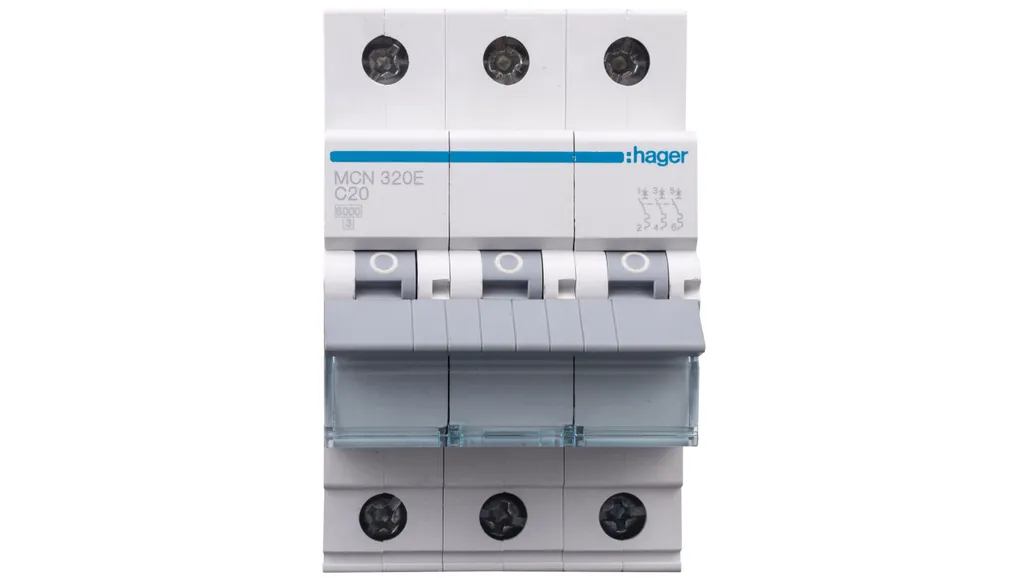 Disjoncteur pour Circuit Force 20A Hager MCN320E 3P - Idéal Rénovation