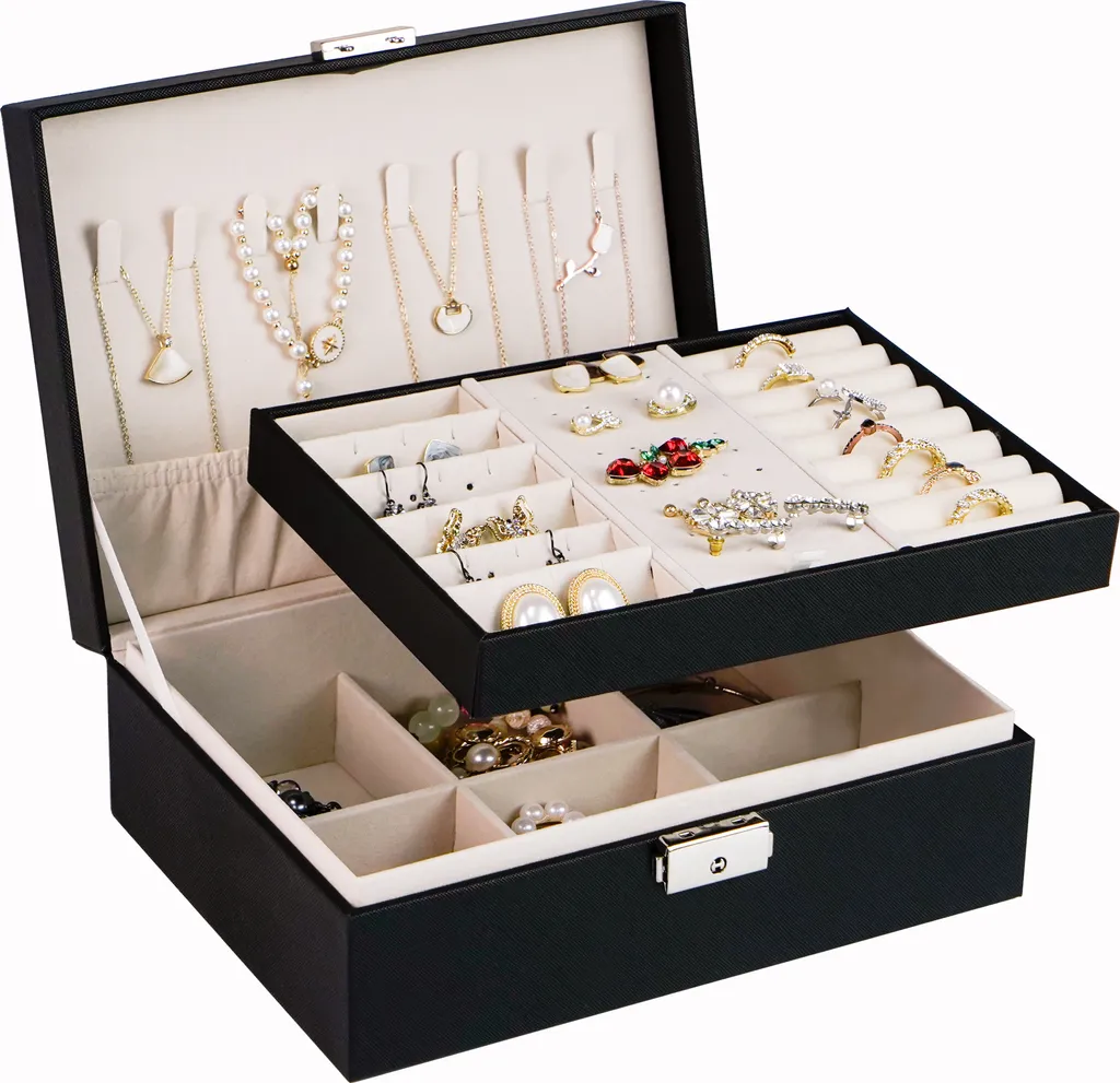 Set 2 Scatole Portagioie ADEL DREAM per Anelli e Collane - Elegante