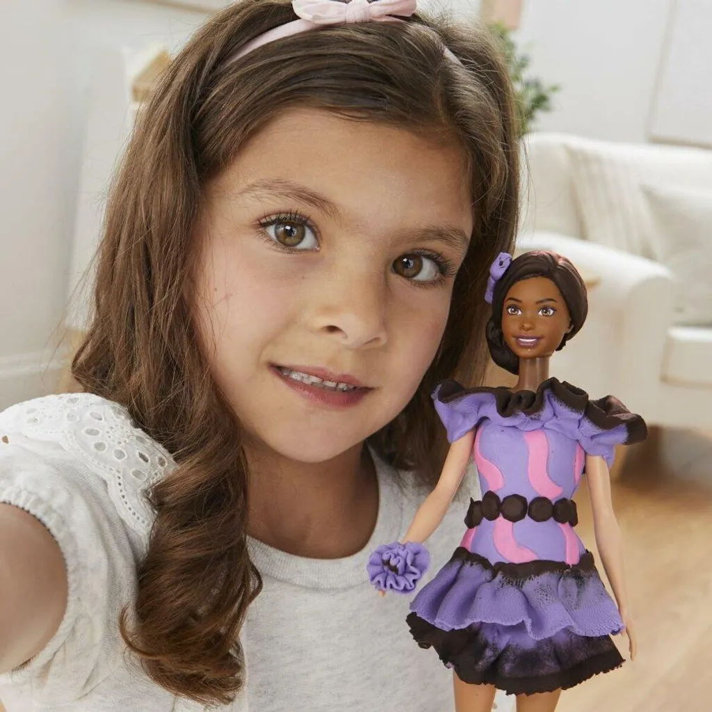 Jeu de Pâte à Modeler Coiffure Barbie Hasbro Activité Créative - 9
