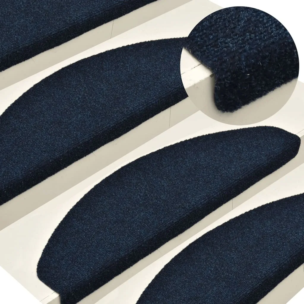 Solution escalier glissant tapis bleu marine autocollant 56x17x3cm set 5