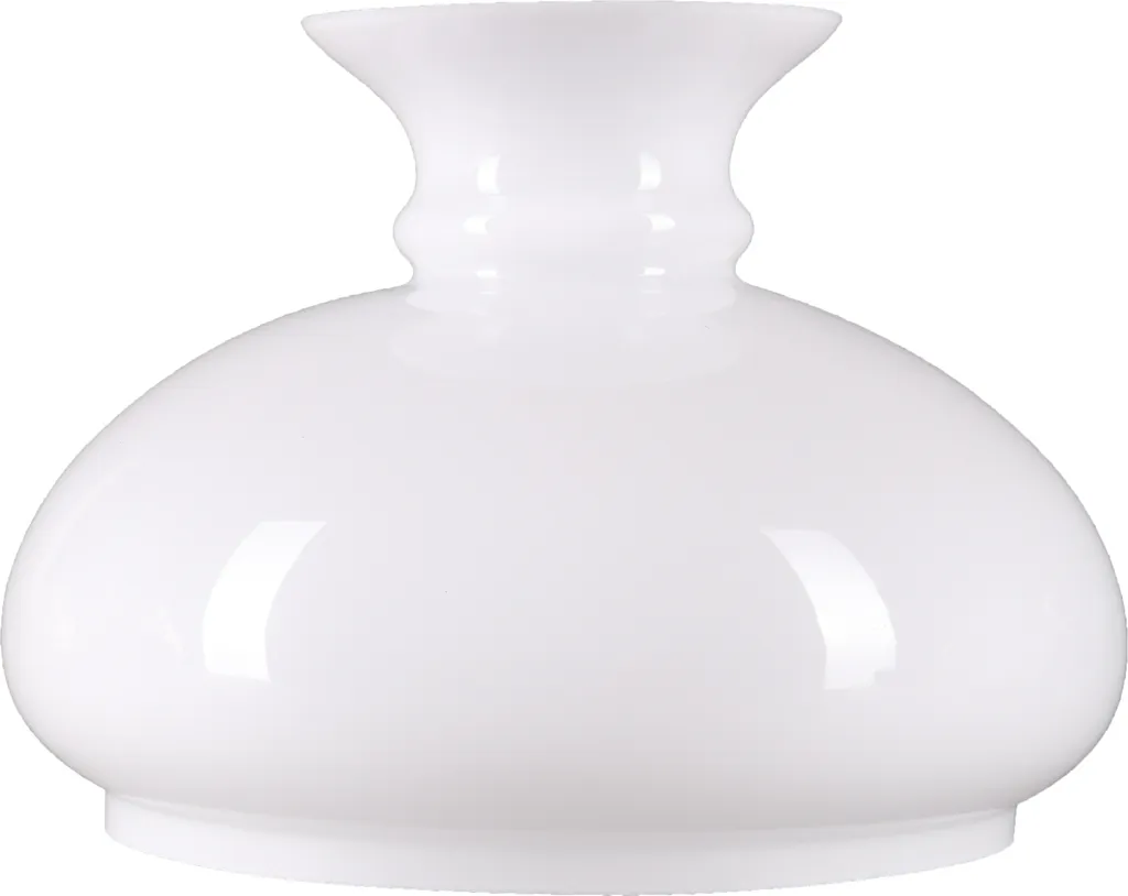 Globe en verre blanc Ø 200mm haute résistance pour lampe à pétrole