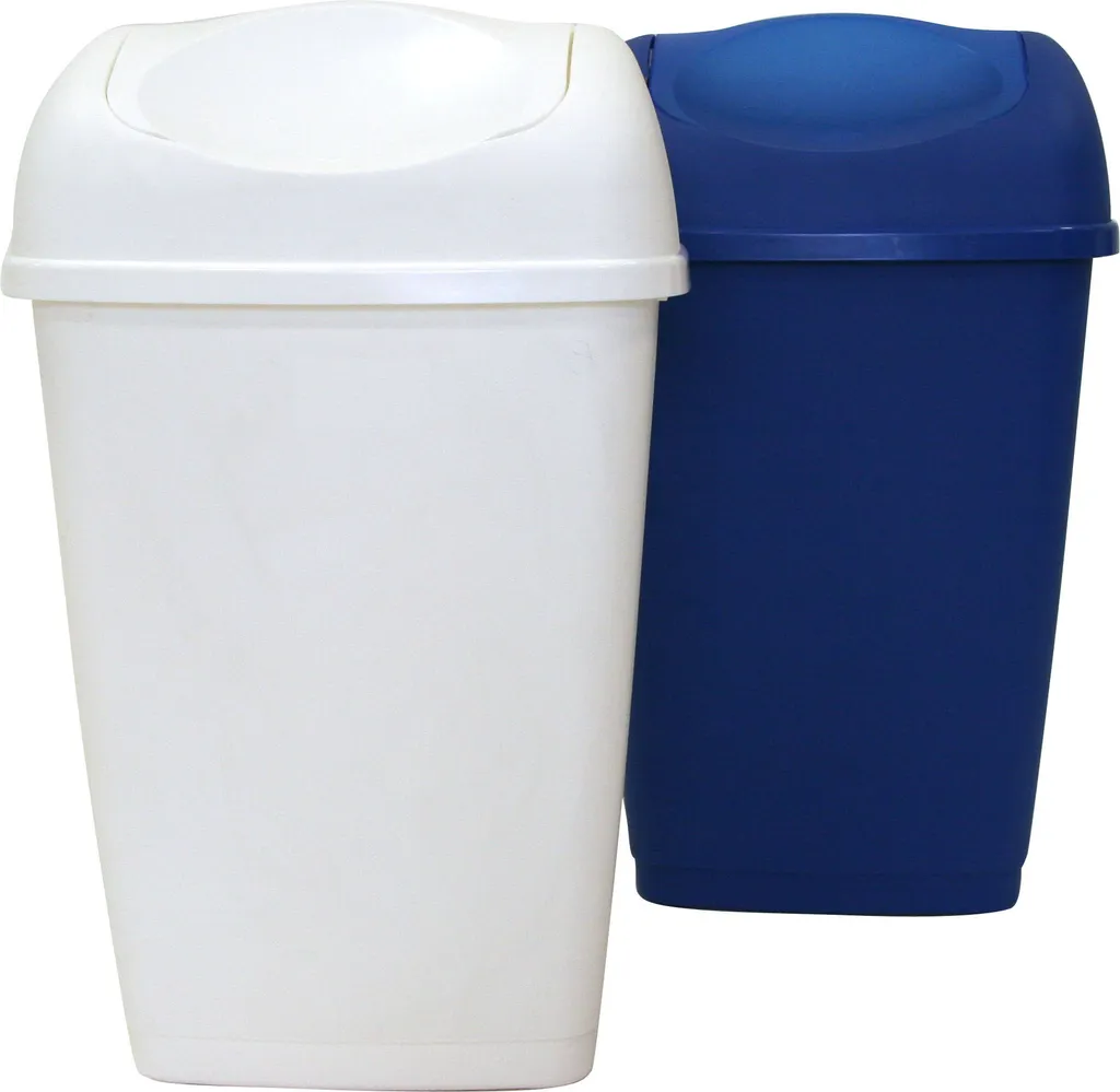 Seau à couvercle basculant 50 litres blanc haute densité - Modèle B50