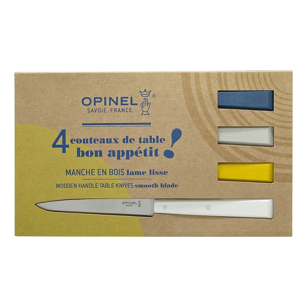 Opinel 002040 Bon Appetit Celeste Tafelmesser 4 tlg - Stahl