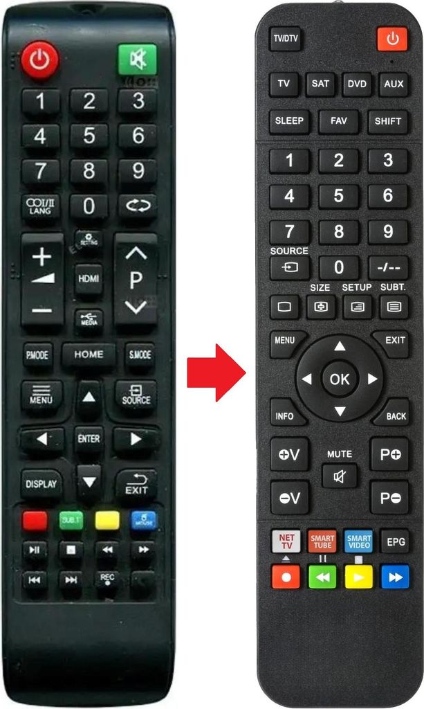 Fernbedienung geeignet für AKAI AKTV5540TSMART
