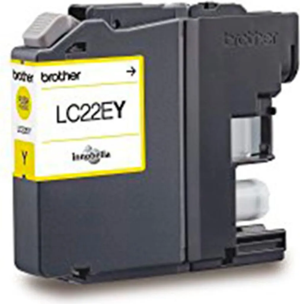 Brother LC22EY Giallo Originale: Cartuccia Alta Capacità per Ufficio