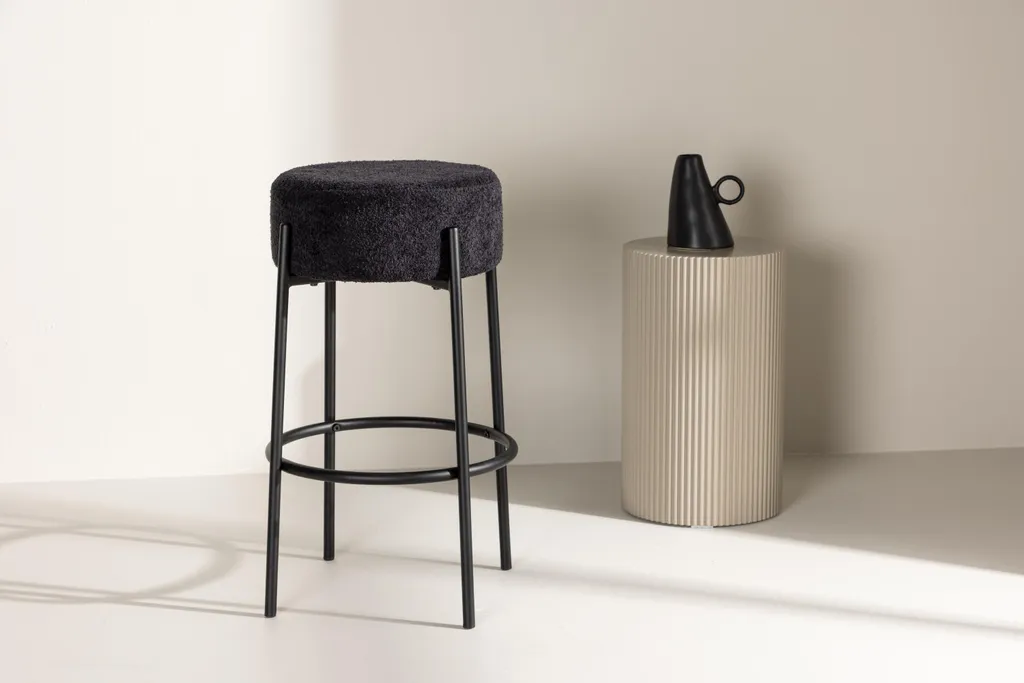 Venture Design Tucson Barhocker Noir - Tabouret de Bar Design Chic - 4