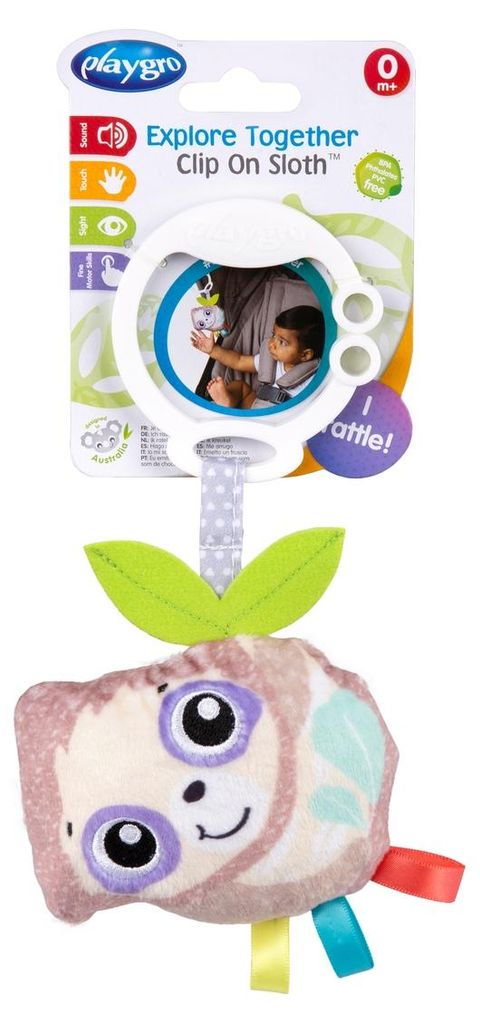 Kinderwagenanhänger Faultier mehrfarbig