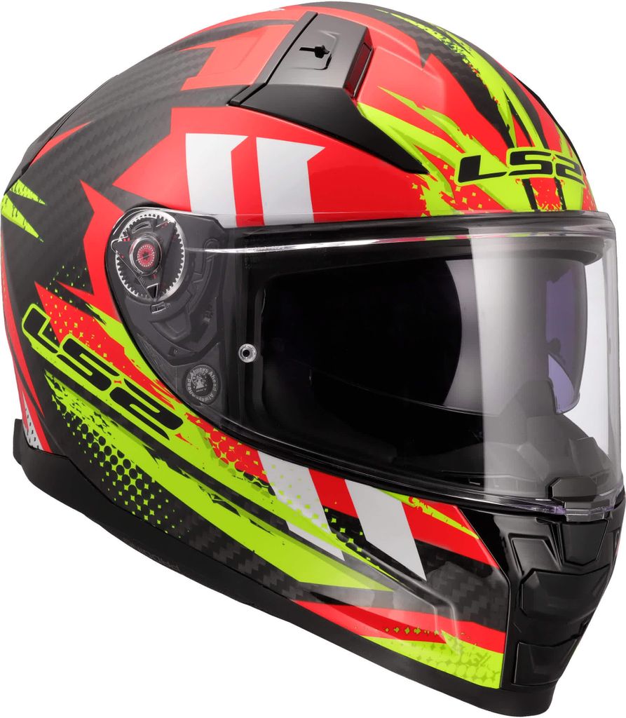 Integralhelm LS2 FF811 VECTOR II CARBON Tantic Glänzend Rot Produktbild 