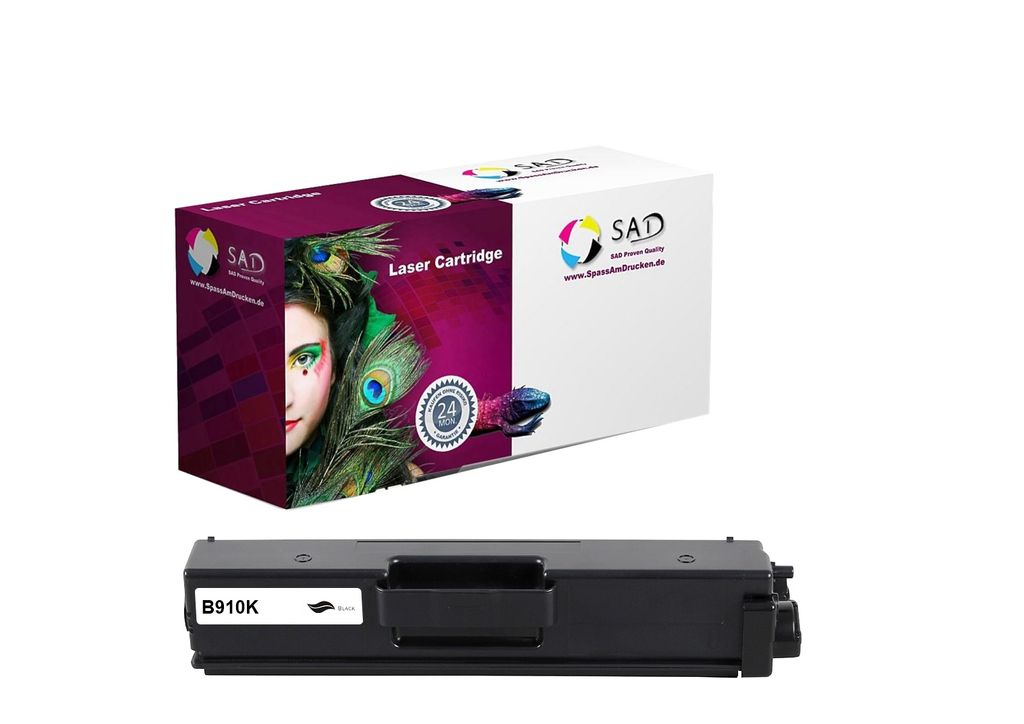 A toner cartridge and its packaging are displayed against a white background.