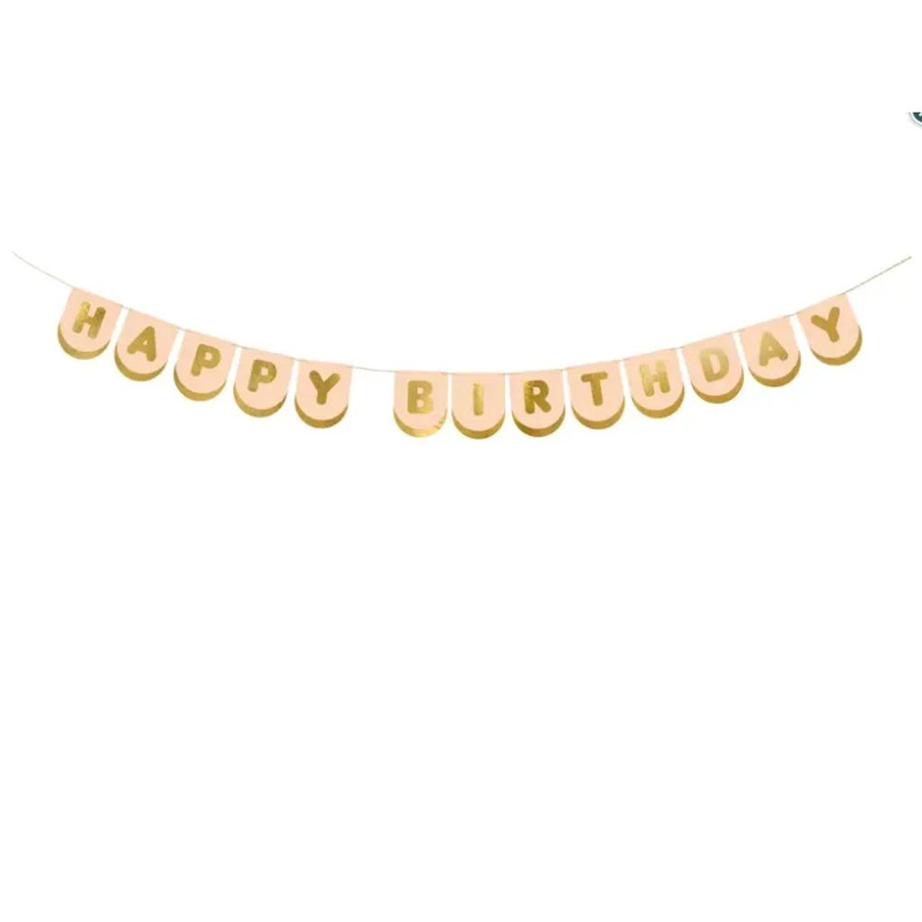 Banner Happy Birthday – Kone, 13x150 cm Party Deco Obrázok produktu 