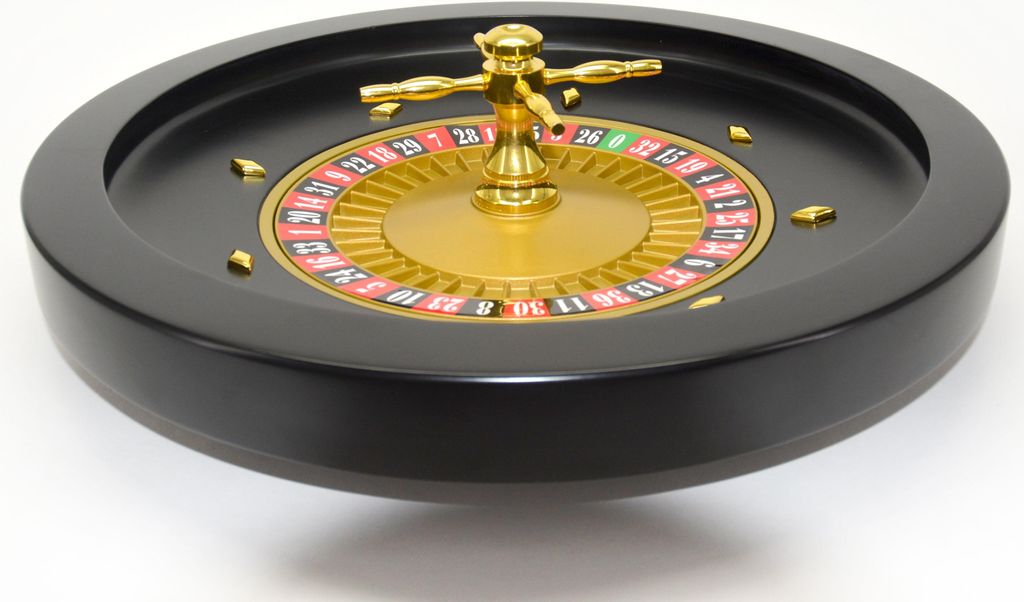 HOT Games Roulette Spiel 36 cm schwarz MDF Holz mit Produktbild 