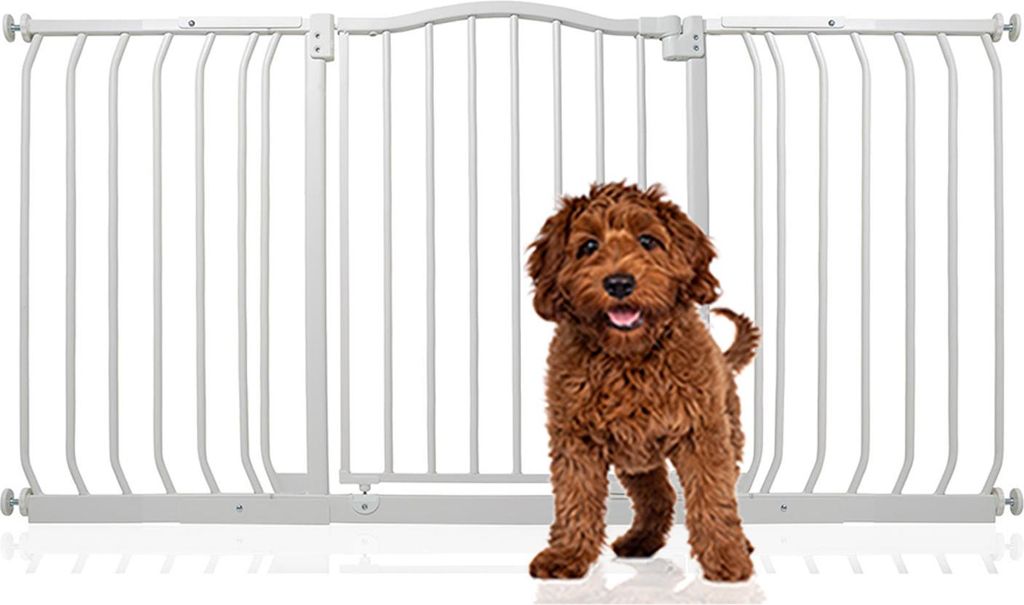 Bettacare Gebogenes Hundetor, 143cm - 152cm, Weiß