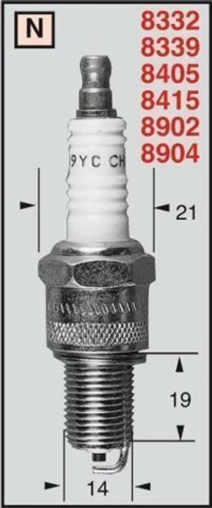 Champion RN3C Copper Plus OE108 - Candela Accensione Professionale