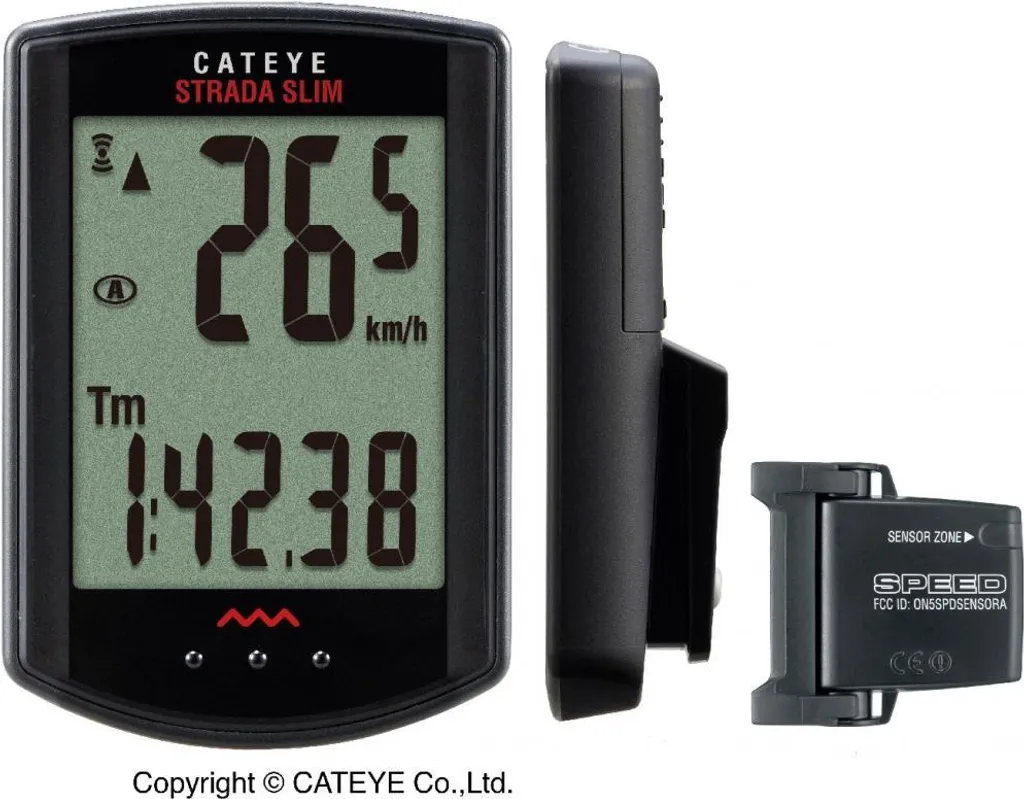 Suivi de performance vélo de route avec le Cat Eye Strada sans fil noir