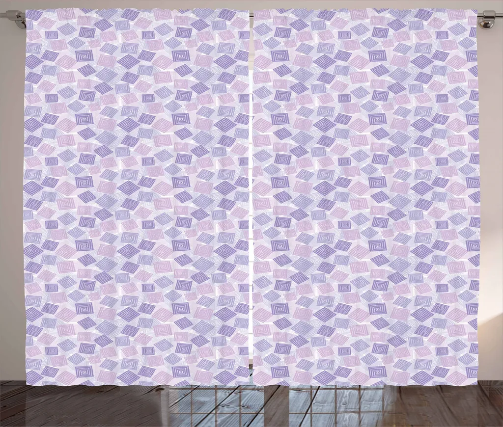 Tenda Rustica Spirale ABAKUHAUS Blu Lilla 280x245 cm - Arredo Casa