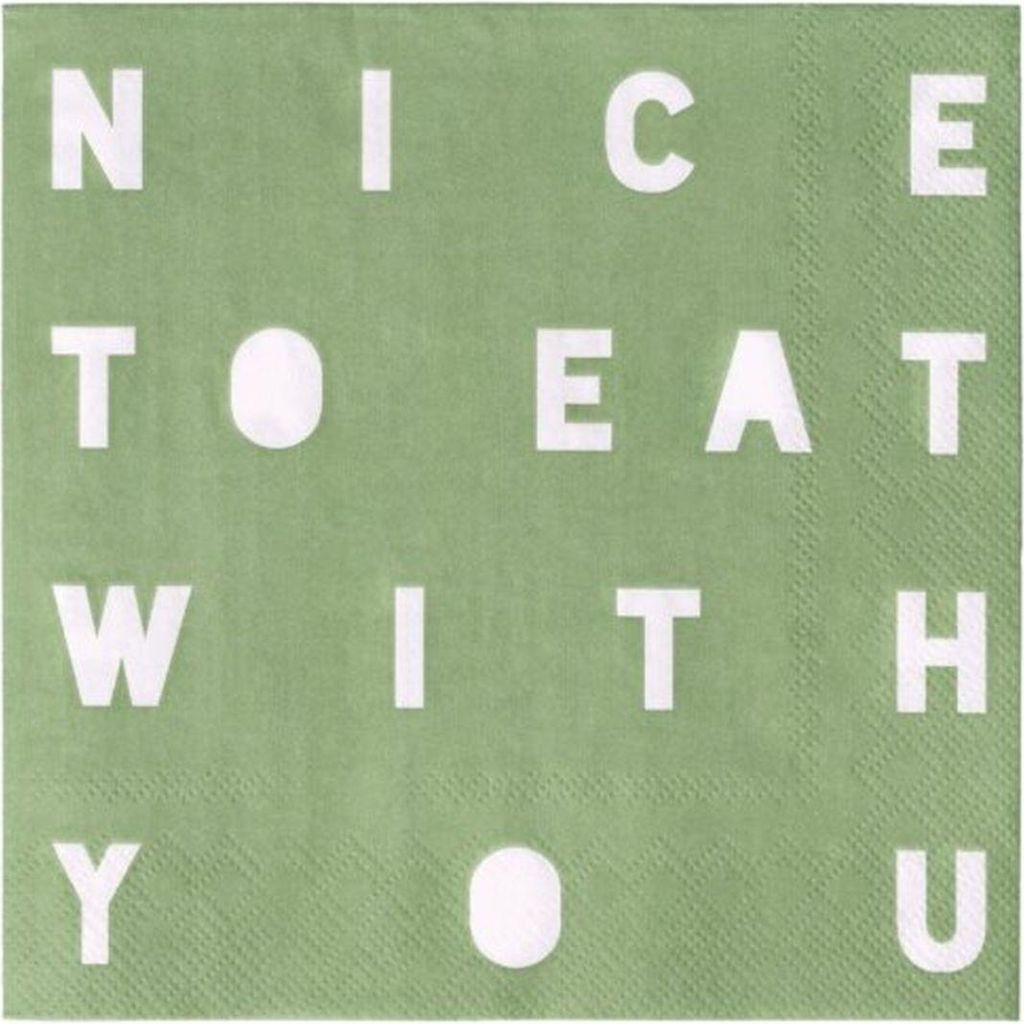Serviette "Nice to eat with you"