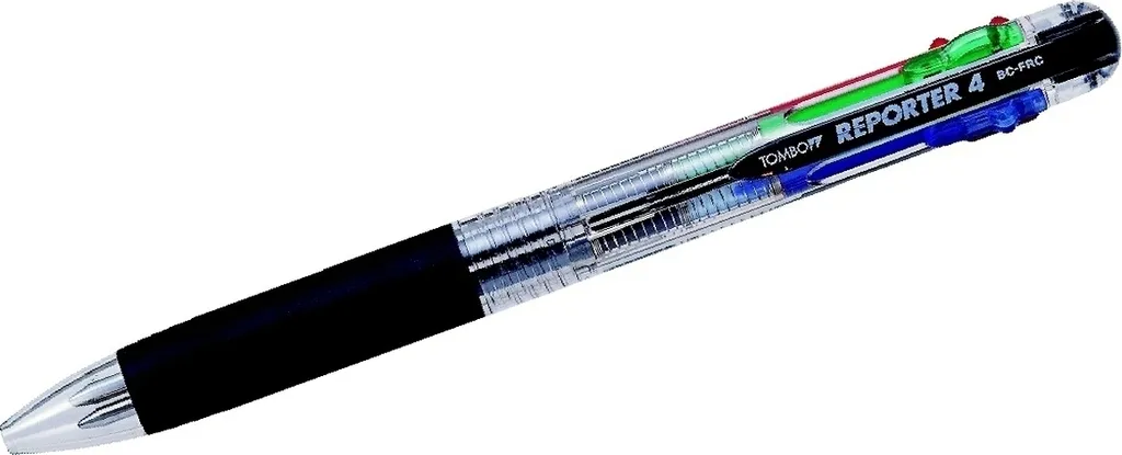 Tombow BC-FRC20 Reporter 4 Stylo 4 Couleurs avec Clip à Ressort - 10 Ex