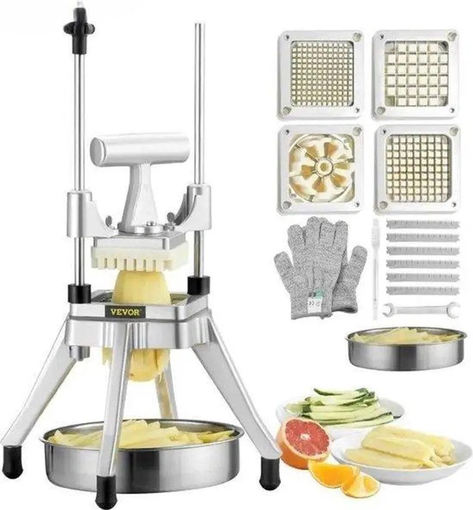 Faites des Frites sans Effort : Friteuse et Coupe-frites Acier 9 kg