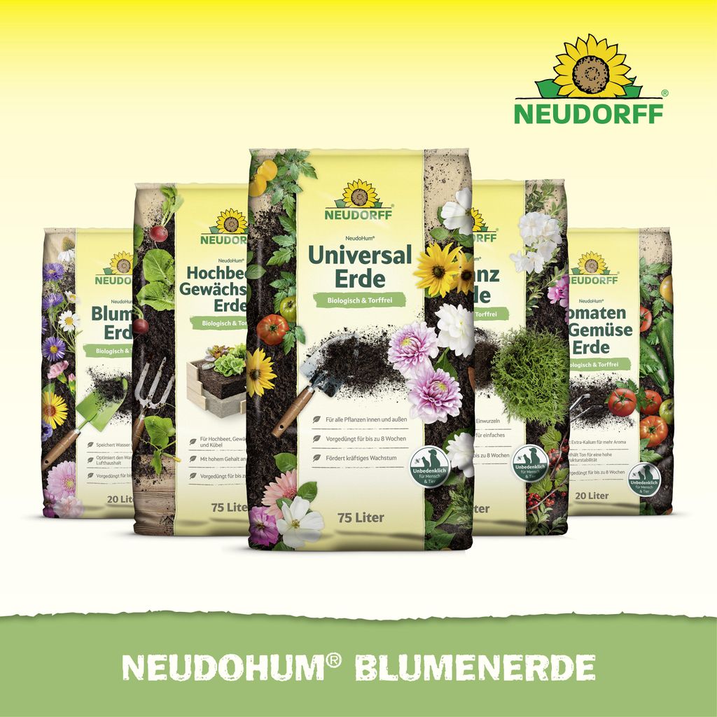 Neudorff NeudoHum BlumenErde 40L - torffreie Erde, für Produktbild 