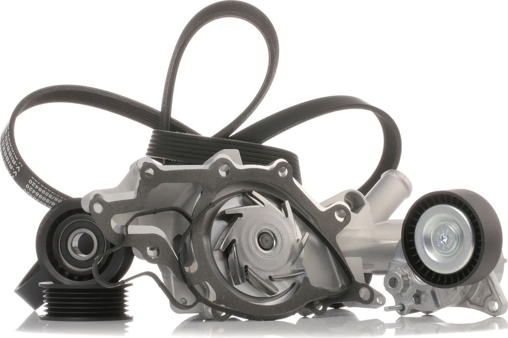 RIDEX 4172P0013 Wasserpumpe + Keilrippenriemensatz passend für MERCEDES-BENZ C-Klasse Limousine (W203) SPRINTER 3,5-t Kasten (906) VIANO (W639)